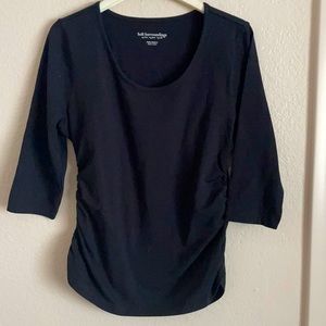 Soft Surroundings 3/4 sleeve ruched sides tshirt never worn